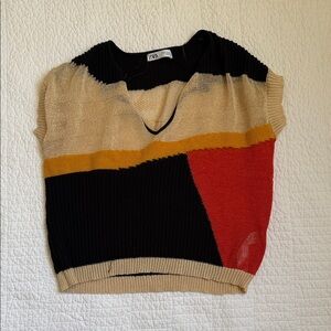 Zara Multicolor Knit Top